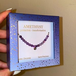 Amethyst Crystal Necklace! For Protection and Transformation
